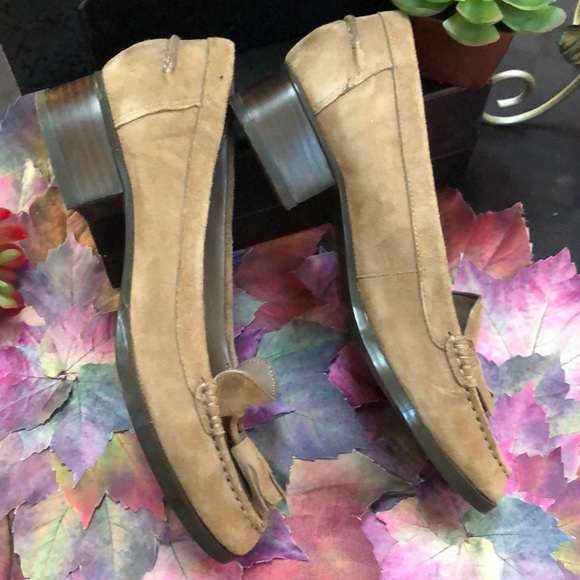 RALPH LAUREN Suede Pump Loafers - Picture 4 of 10
